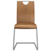 vidaXL Dining Chairs 2 pcs Brown Faux Leather