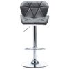 vidaXL Bar Stool 2 pcs Grey 44 x 48 x 105.5 cm Faux Leather