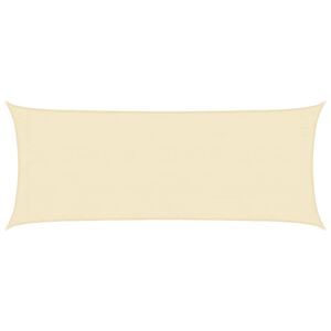 vidaXL Sunshade Sail 160 g/m&sup2; Cream 2x5 m HDPE