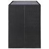 vidaXL 9 Piece Outdoor Dining Set Poly Rattan Black
