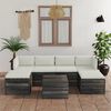 vidaXL 7 Piece Garden Pallet Lounge Set with Cushions Solid Pinewood