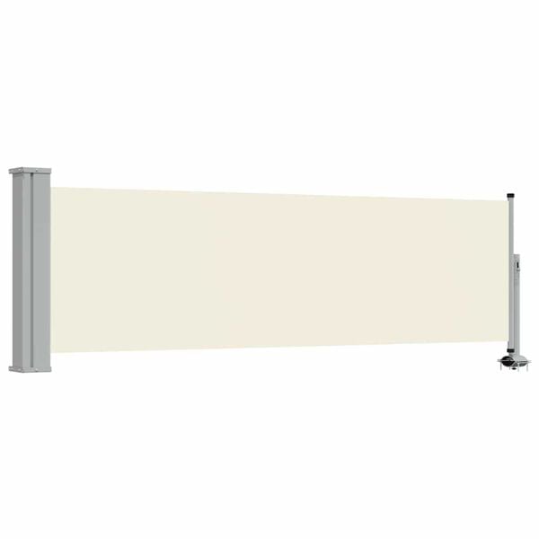 vidaXL Patio Retractable Side Awning 80x300 cm Cream