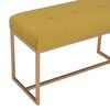 vidaXL Bench 80 cm Mustard Velvet