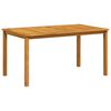 vidaXL Garden Table 150x90x74 cm Solid Acacia Wood