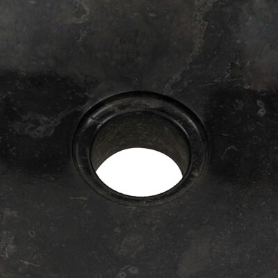 vidaXL Sink 40x12 cm Marble Black
