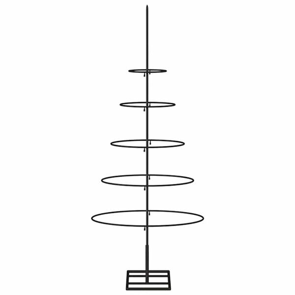 vidaXL Metal Christmas Tree for Decoration Black 90 cm