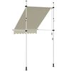 vidaXL Manual Retractable Awning 150 cm Cream