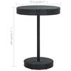 vidaXL Garden Table Black 75.5x106 cm Poly Rattan