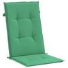 vidaXL Garden Highback Chair Cushions 2 pcs Green 120x50x3 cm Fabric