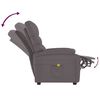 vidaXL Massage Chair Grey Faux Leather