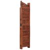 vidaXL Hand carved 4-Panel Room Divider Brown 160x165 cm Solid Mango Wood
