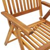 vidaXL Folding Garden Chairs 6 pcs with Cushions Solid Acacia Wood