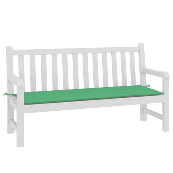 vidaXL Garden Bench Cushion Green 150x50x3 cm Oxford Fabric