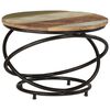 vidaXL Coffee Table Ø 55x40 cm Solid Wood Reclaimed