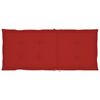 vidaXL Garden Chairs 6 pcs with Red Cushions Solid Teak Wood