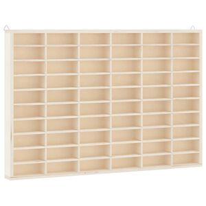 vidaXL Wooden Collector's Display Case with 60 Compartments 60x4.5x40.5cm