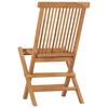 vidaXL Folding Garden Chairs 6 pcs Solid Teak Wood
