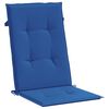 vidaXL Garden Highback Chair Cushions 6 pcs Royal Blue 120x50x3 cm Fabric