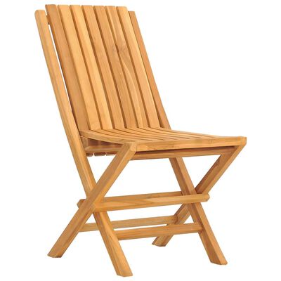 vidaXL Folding Garden Chairs 8 pcs 47x47x89 cm Solid Wood Teak