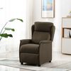 vidaXL Recliner Chair Brown Fabric