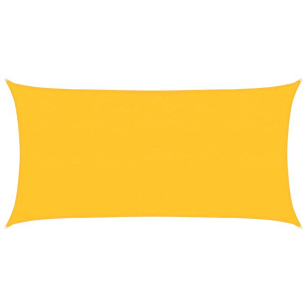vidaXL Sunshade Sail 160 g/m² Yellow 2x4 m HDPE