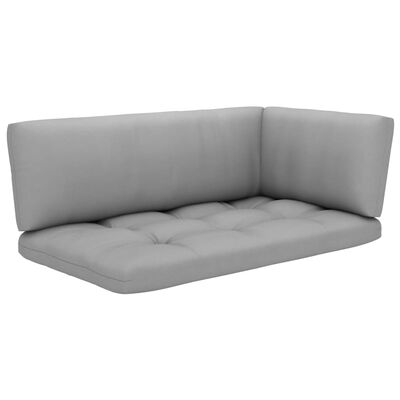 vidaXL 2-Seater Pallet Sofa&Cushions Honey Brown Impregnated Pinewood
