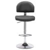 vidaXL Bar Stool Grey Faux Leather