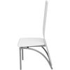 vidaXL Dining Chairs 4 pcs White Faux Leather