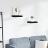 vidaXL Floating Wall Shelves 2 pcs Black 23x23.5x3.8 cm MDF