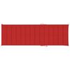 vidaXL Double Sun Lounger & Red Cushions Impregnated Pinewood