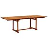vidaXL 9 Piece Garden Dining Set Solid Wood Acacia and Textilene
