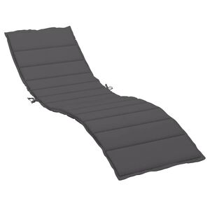 vidaXL Sun lounger cushions Oxford fabric (100% polyester) Anthracite