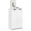 vidaXL Shoe Cabinet White 59x35x100.5 cm Engineered Wood