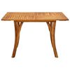 vidaXL Garden Table 120x120x75 cm Solid Acacia Wood