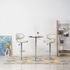 vidaXL Bar Stools 2 pcs Cream Faux Leather