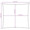 vidaXL Sunshade Sail Oxford Fabric Square 2x2 m Cream