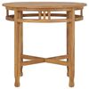 vidaXL Dining Table ? 80 cm Solid Teak Wood