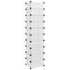 vidaXL Shoe Rack Transparent 44x32x174 cm PP