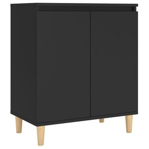 vidaXL Sideboard | Black | Engineered wood | Medium | Sideboard | Rectangular