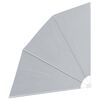 vidaXL Collapsible Balcony Side Awning Grey 210x210 cm