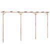 vidaXL Pergola Bamboo 385x40x205 cm