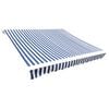 vidaXL Awning Replacement Fabric Blue and White 400x300 cm Polyester