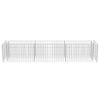 vidaXL Gabion Raised Bed Galvanised Steel 270x50x50 cm