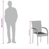 vidaXL Stackable Outdoor Chairs 4 pcs Grey Poly Rattan