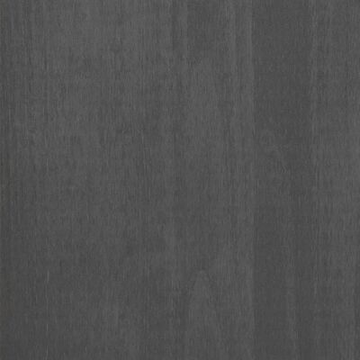 vidaXL Wardrobe HAMAR Dark Grey 99x45x137 cm Solid Wood Pine