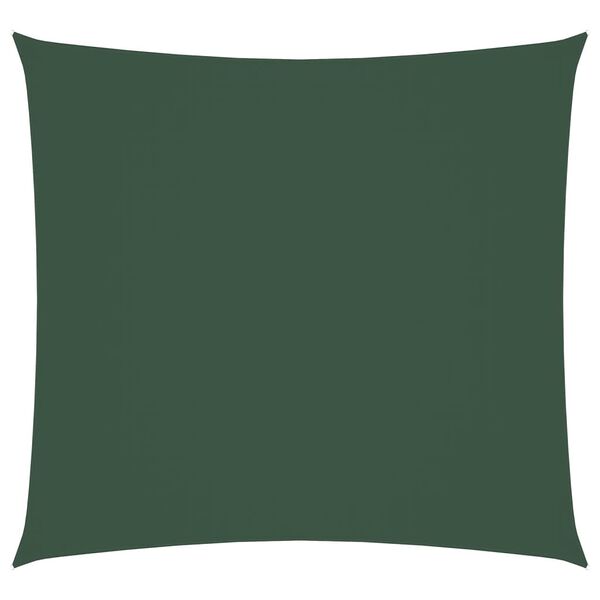 vidaXL Sunshade Sail Oxford Fabric Square 6x6 m Dark Green