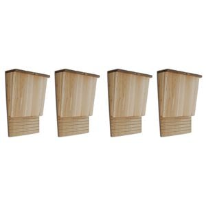 vidaXL Bat Houses 4 pcs 22x12x34 cm Wood