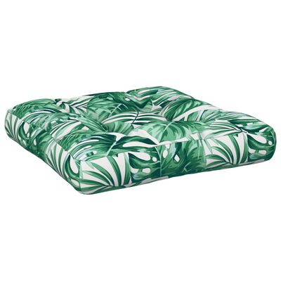 vidaXL Pallet Cushion Leaves 60x60x12 cm Fabric