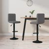 vidaXL Bar Stools 2 pcs Dark Grey Velvet