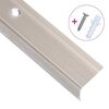 vidaXL Stair Nosings in L-shape 5 pcs Aluminium 100 cm Champagne